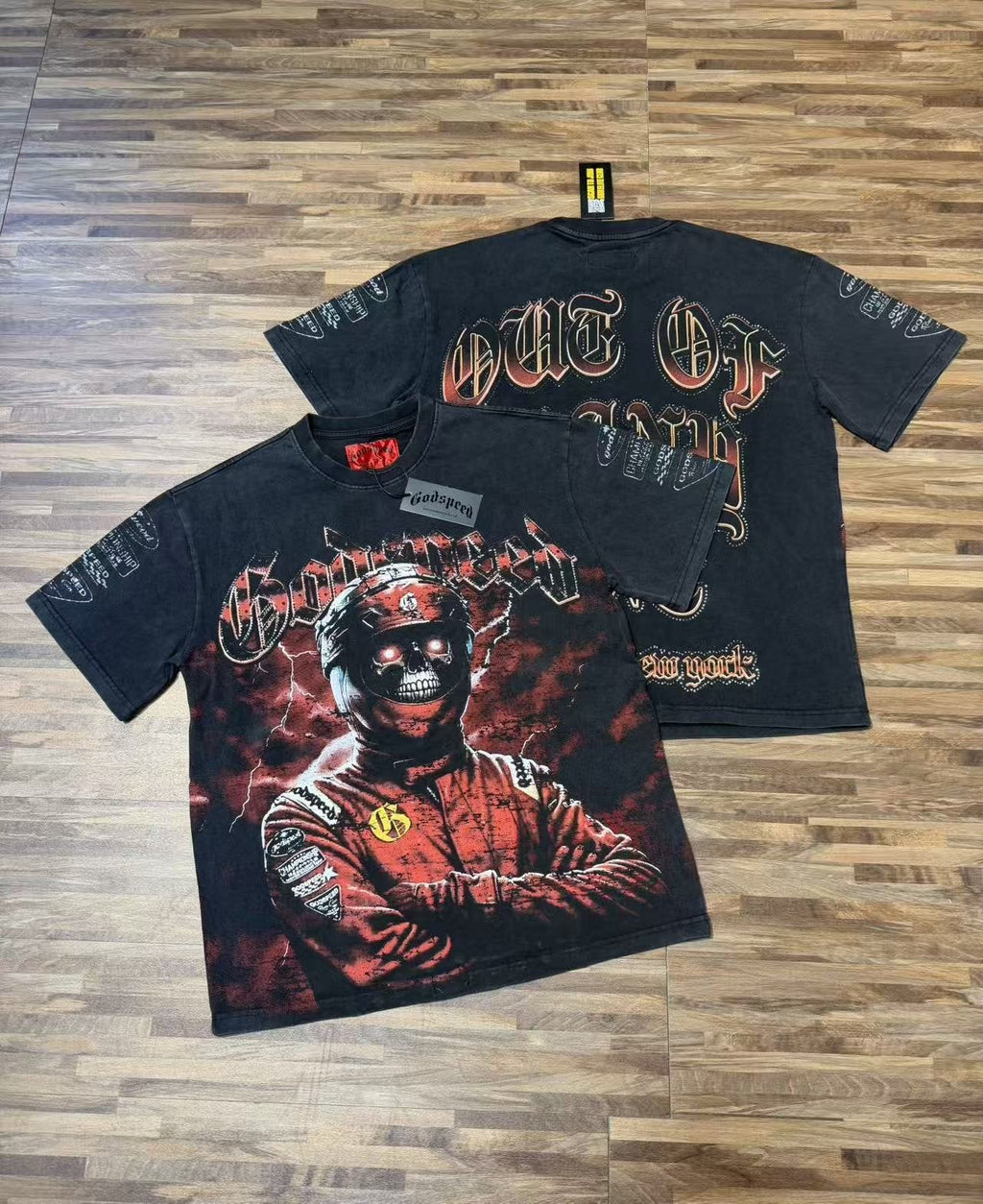 Godspeed Racing Skull Graphic T-Shirt — context