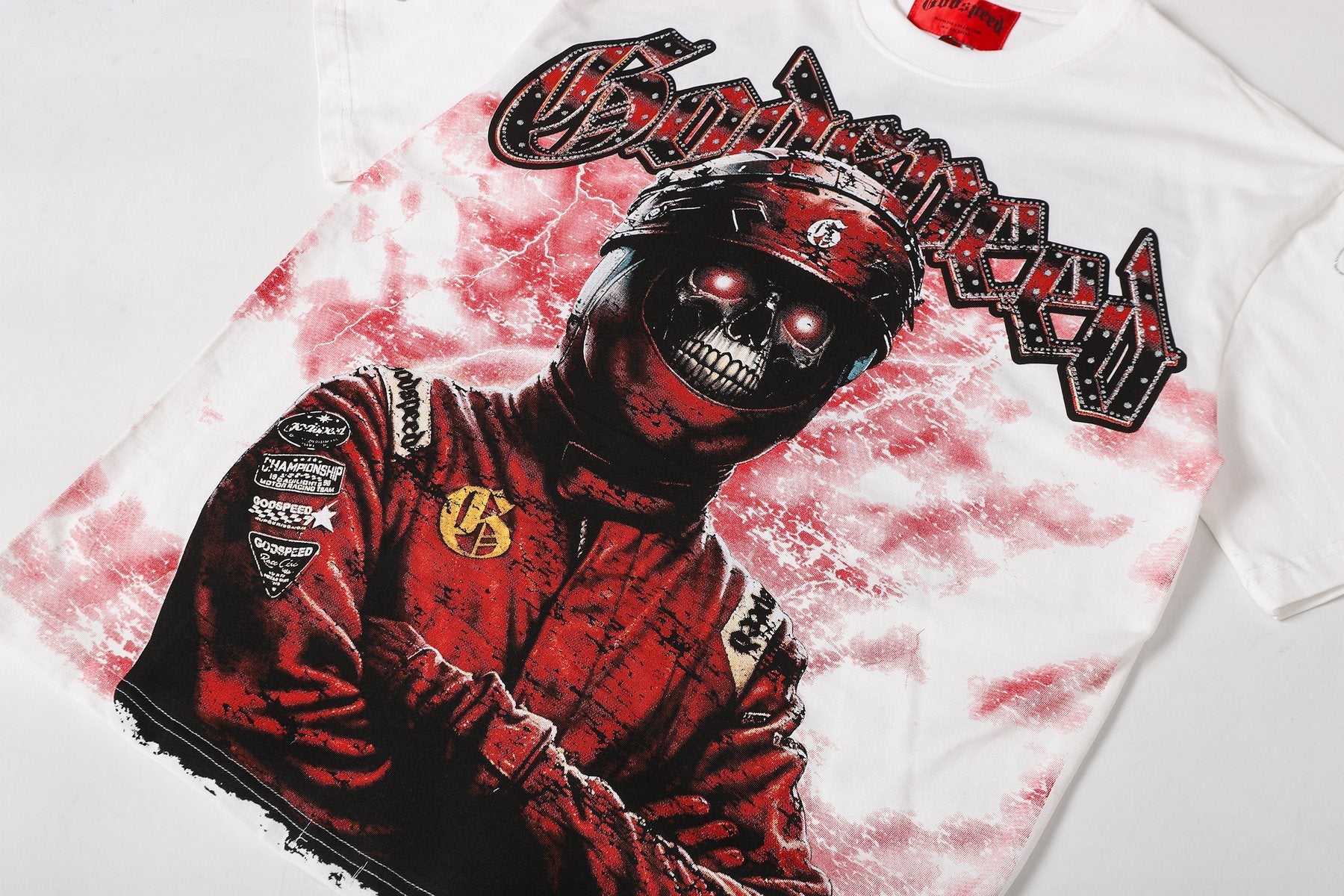 Godspeed Racing Skull Graphic T-Shirt — detail