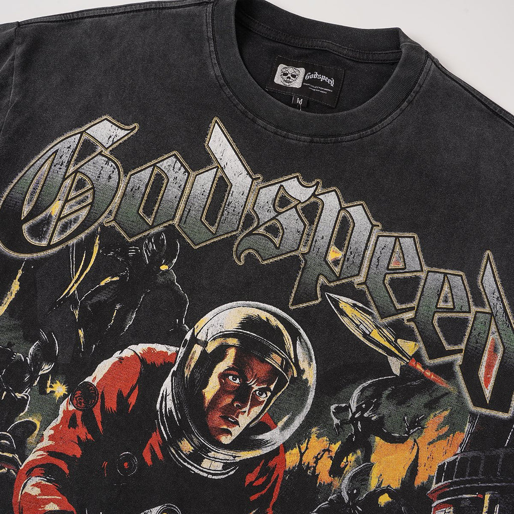 Godspeed Astronaut Sun-Eye Graphic T-Shirt — detail