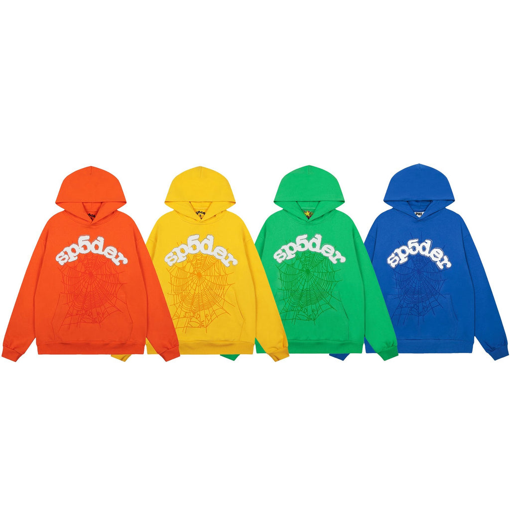 Sp5der Spiderweb Graphic Pullover Hoodie — comparison