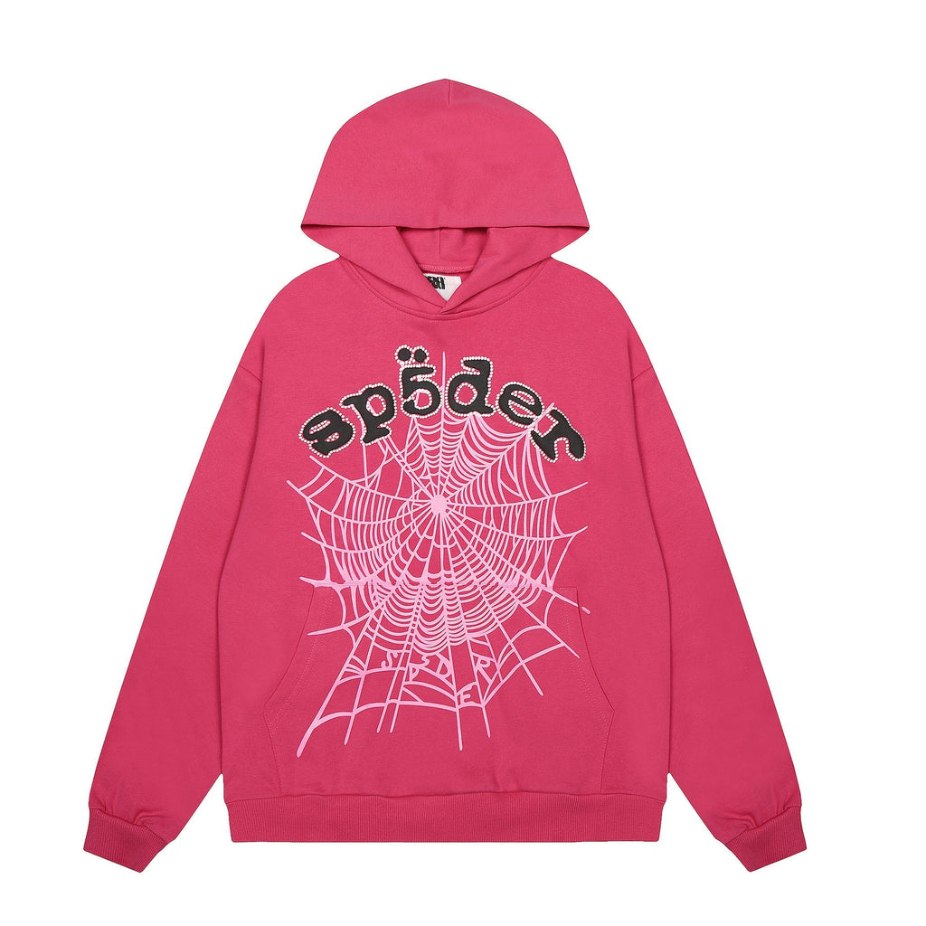 Sp5der Spiderweb Graphic Pullover Hoodie — hero