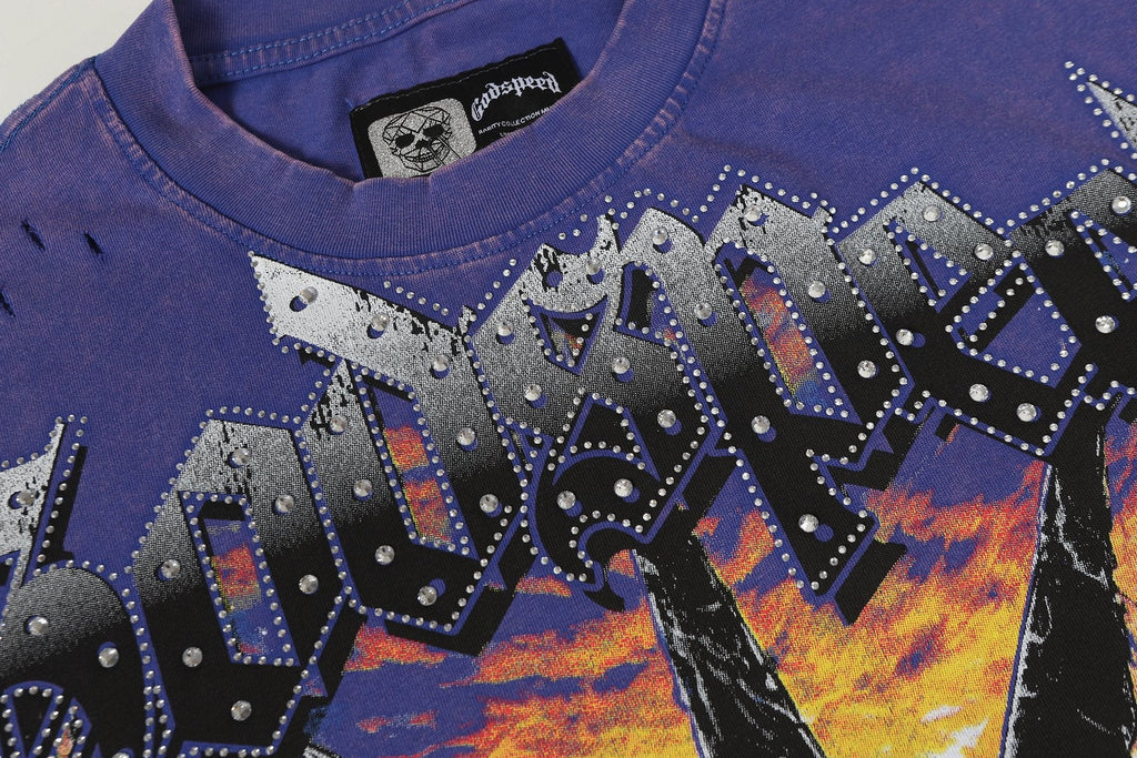 Godspeed Statue of Liberty Graphic T-Shirt — detail