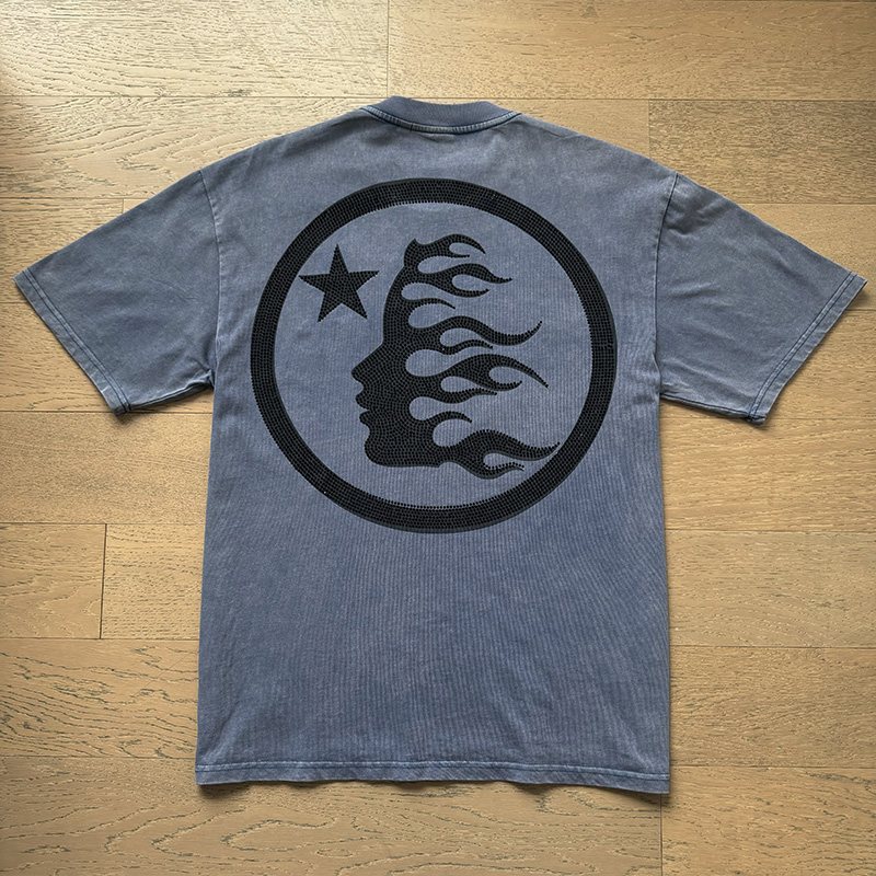 Hellstar Flame Head Star Short-Sleeve T-Shirt — back