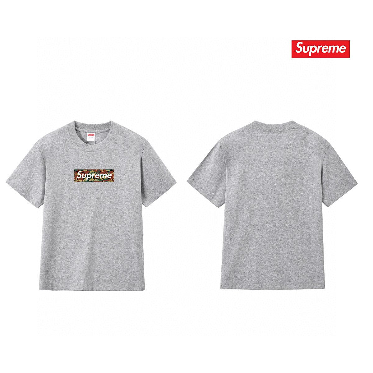 Supreme Camo Box Logo Graphic T-Shirt — back