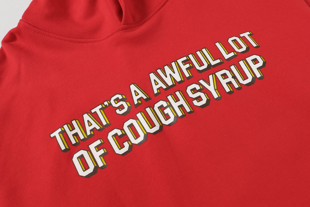 THAT'S A AWFUL LOT OF COUGH SYRUP Angel Tears Graphic Hoodie — detail