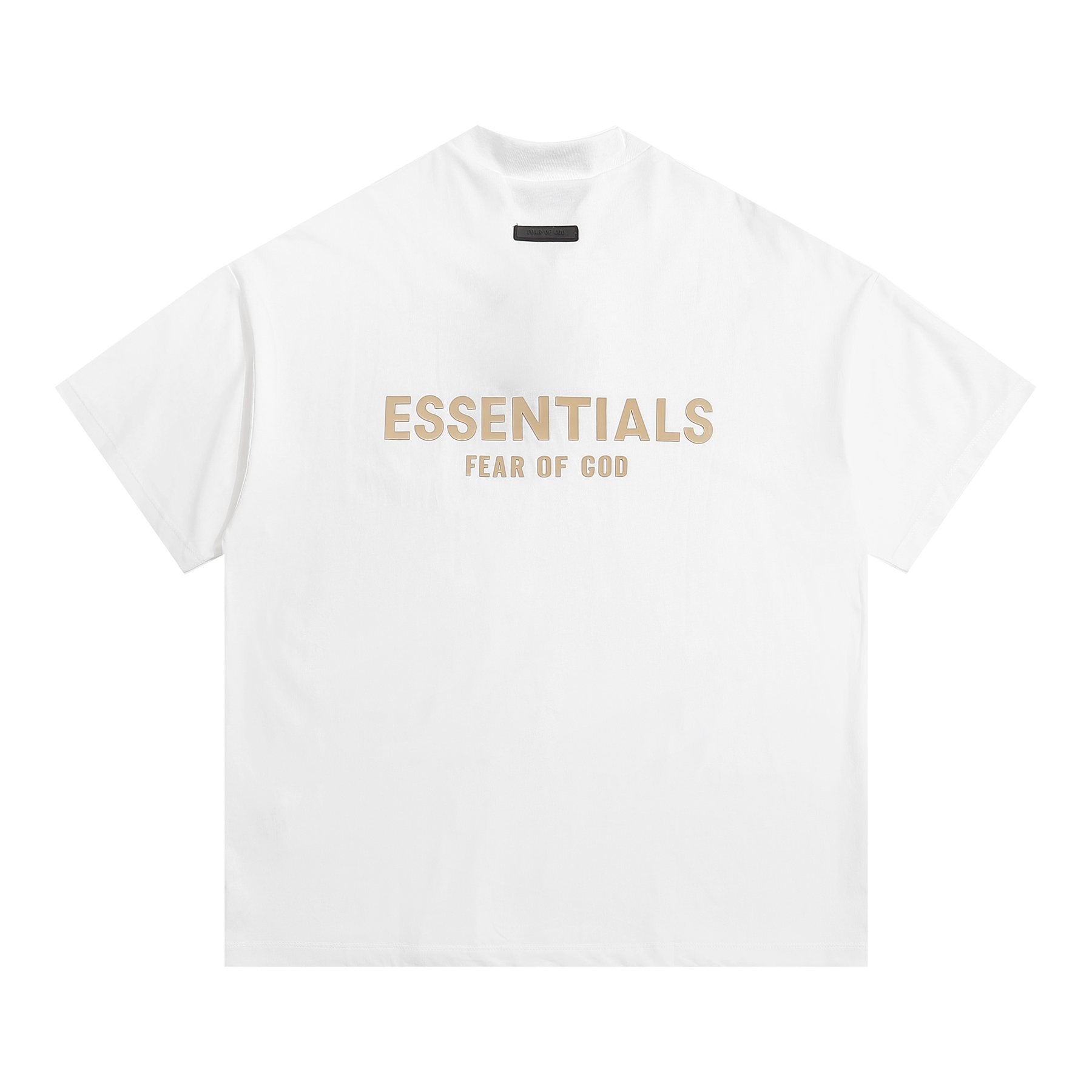 ESSENTIALS V-Notch Back Wordmark T-Shirt — back