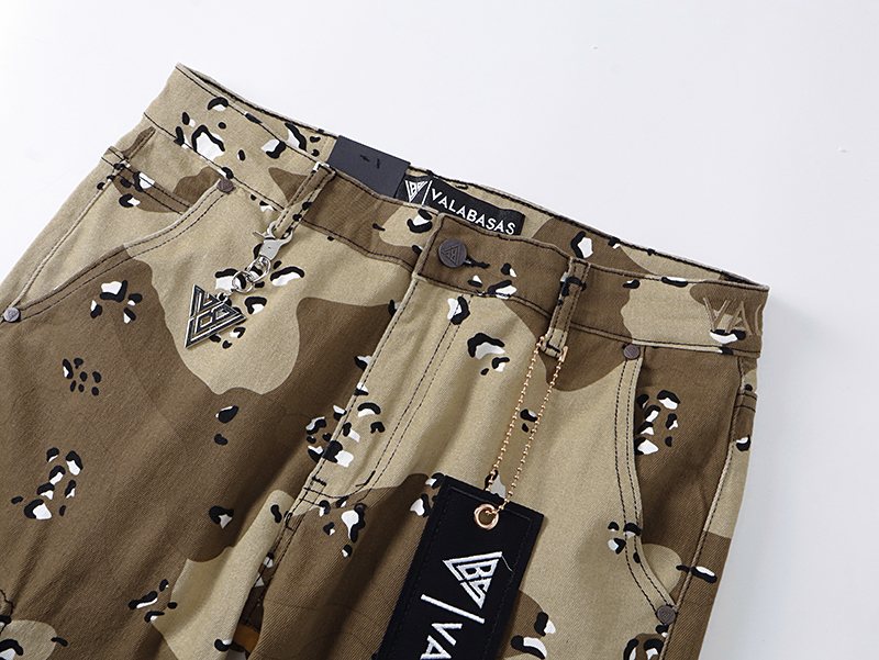 VALABASAS Camo Flared Cargo Pants — detail