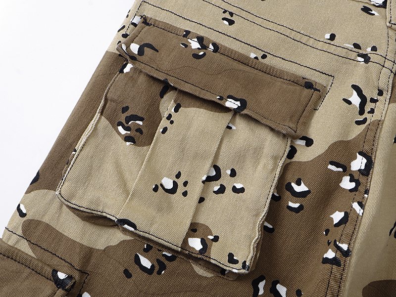 VALABASAS Camo Flared Cargo Pants — detail