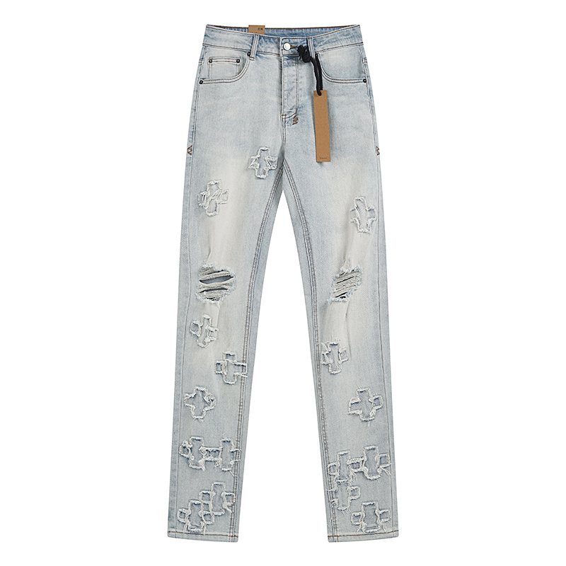 Ksubi Cross Patch Slim Tapered Jeans — front