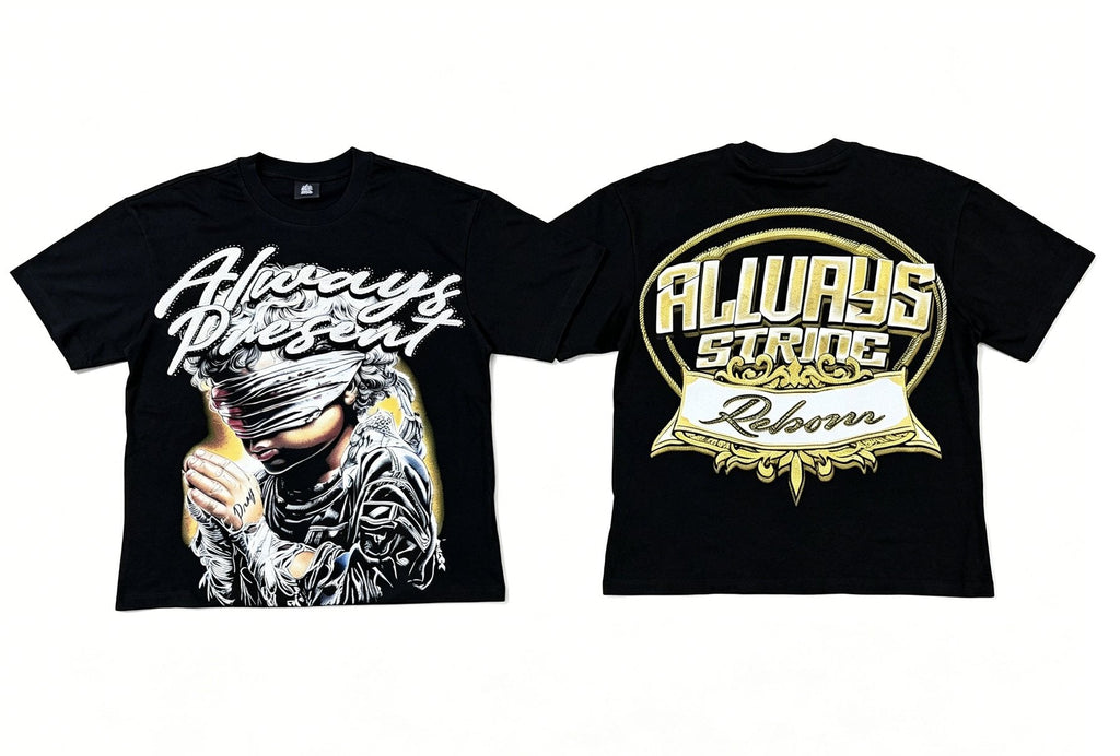 ALWAYS-PRESENT Reborn Figure Graphic T-Shirt — hero