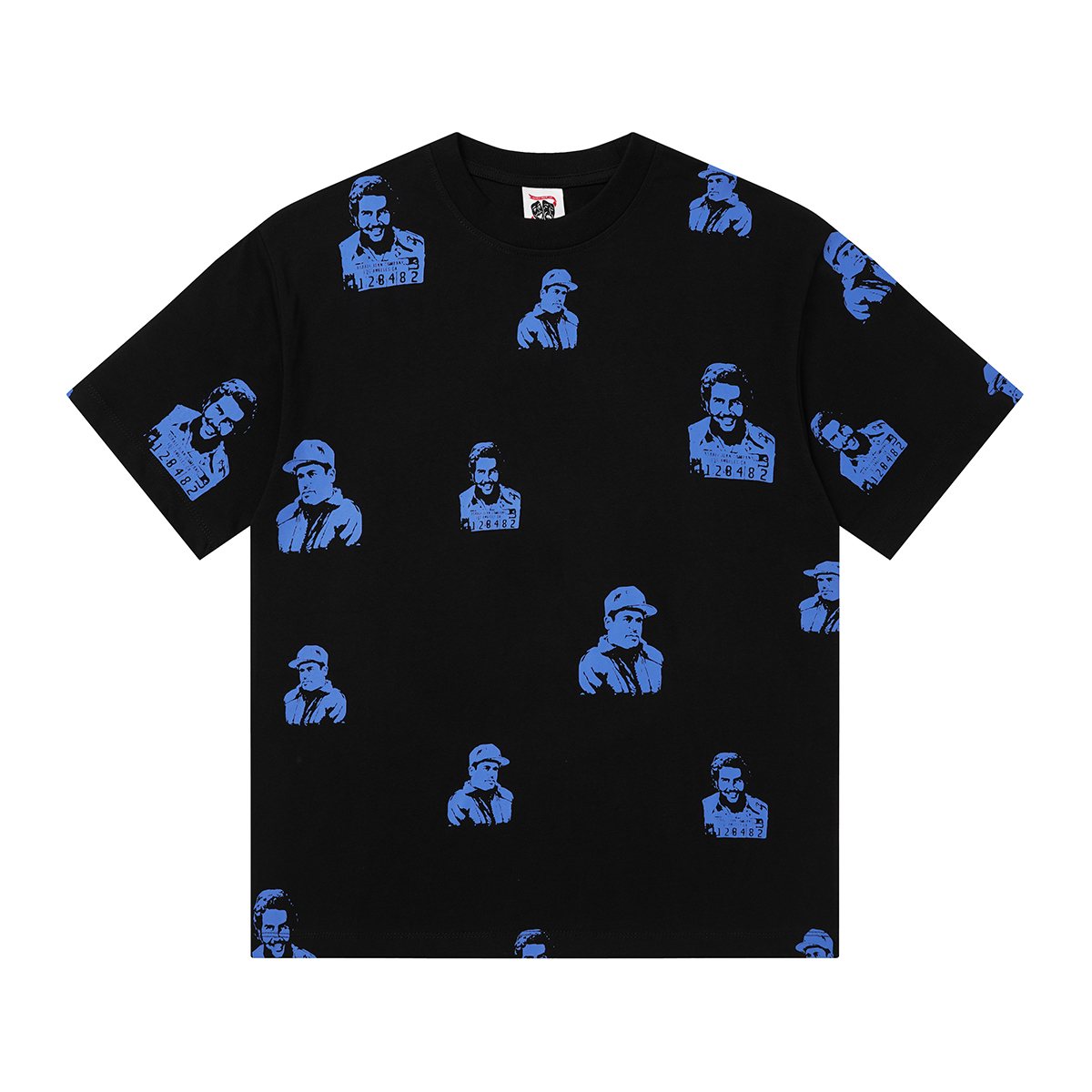 ASAALL All-Over Portrait Graphic Short-Sleeve T-Shirt — front