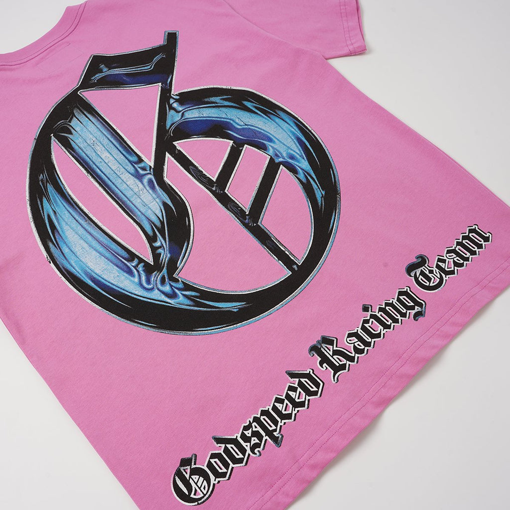 Godspeed Hooded Flag Portrait Graphic T-Shirt — detail