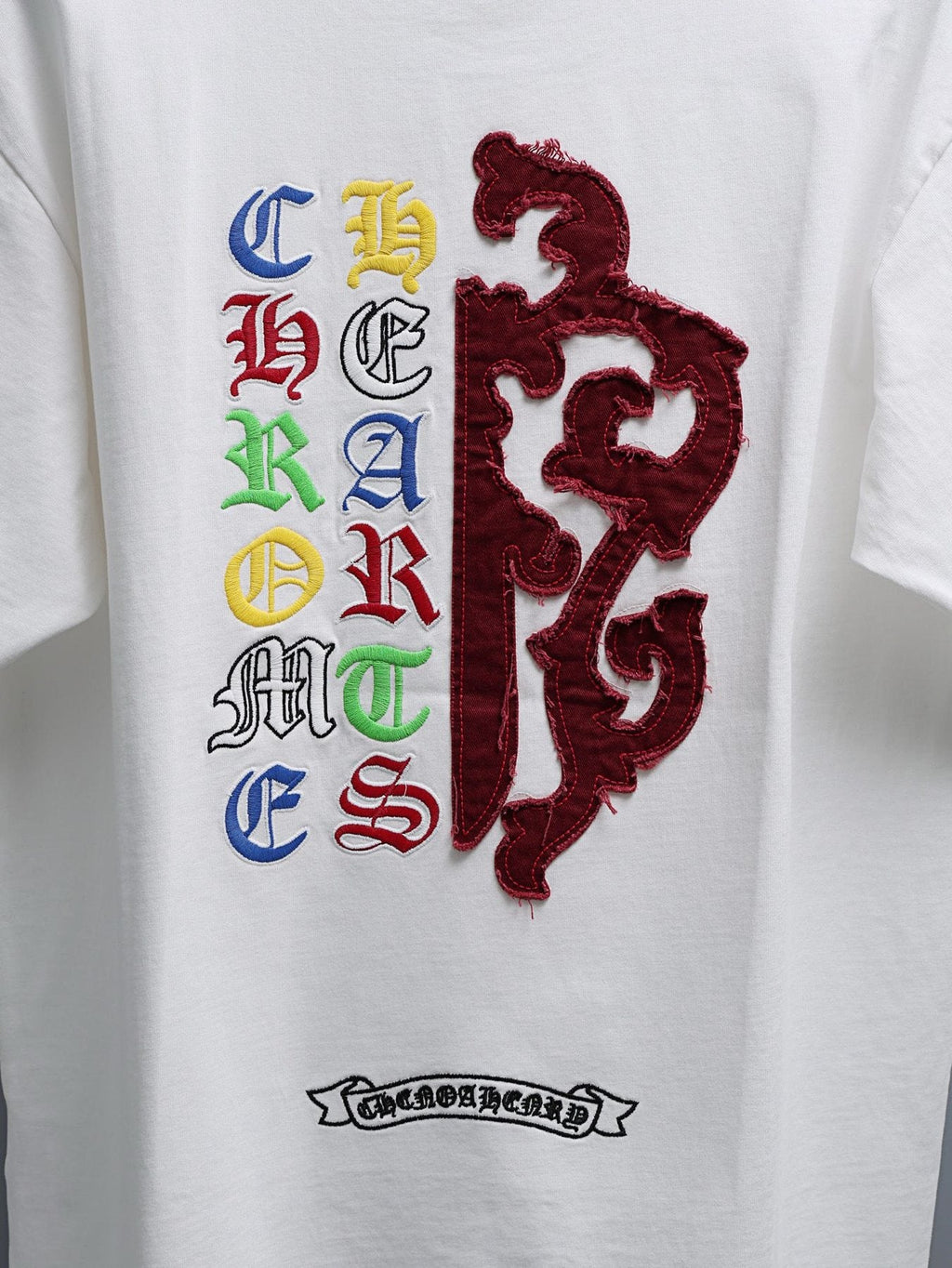 Chrome Hearts Multicolor Cross Graphic T-Shirt — detail