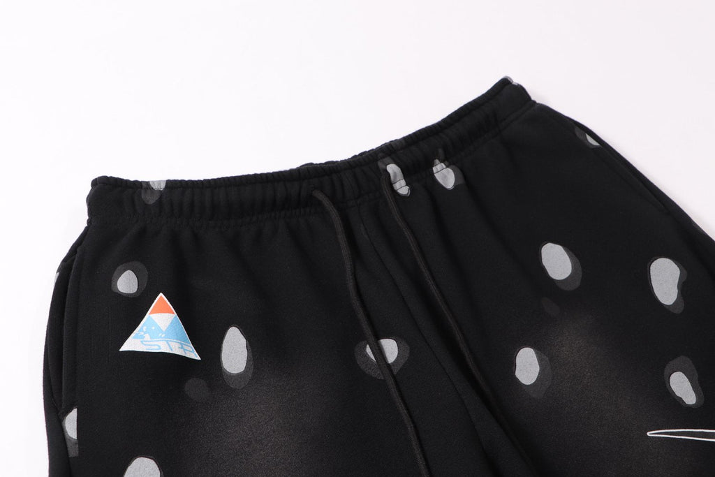 Hellstar 816 Splatter Graphic Sweatpants — detail