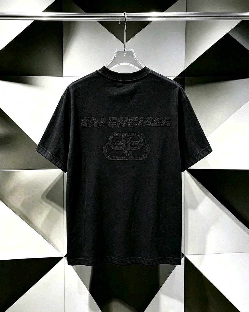 Balenciaga Tonal Logo Graphic T-Shirt — back