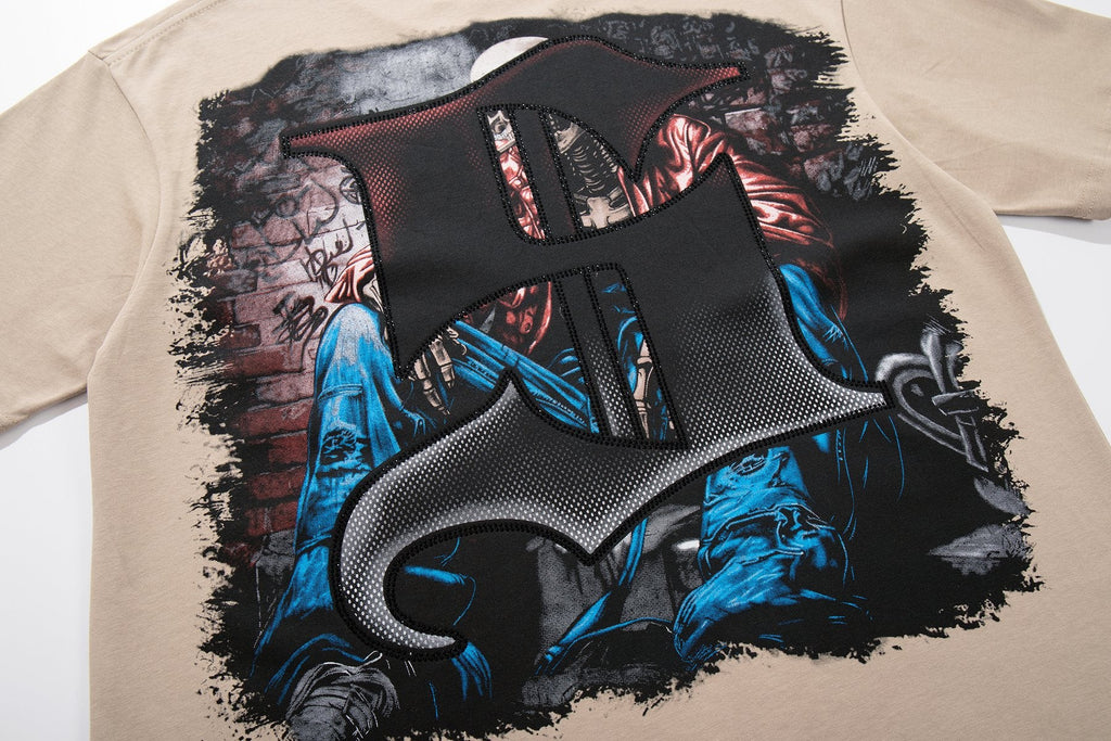 SUPPLY TEE Skeleton Graphic Short-Sleeve T-Shirt — detail