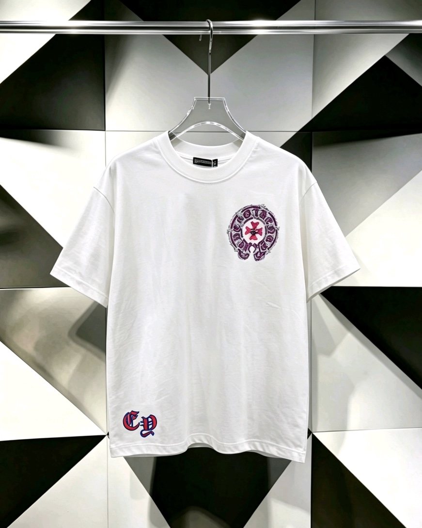 Chrome Hearts Circular Cross Floral Graphic T-Shirt — hero