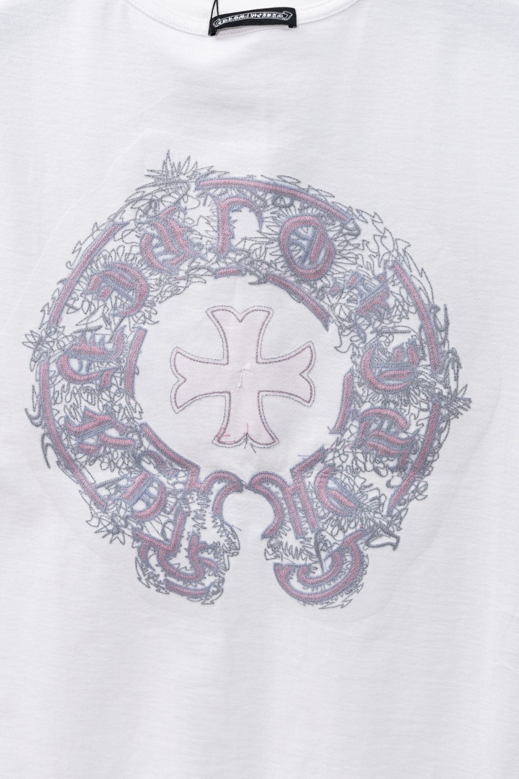 Chrome Hearts Circular Cross Floral Graphic T-Shirt — detail