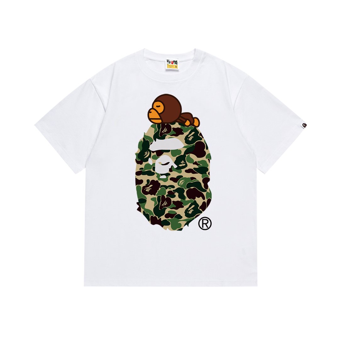 BAPE Camo Head Graphic Short-Sleeve T-Shirt — front