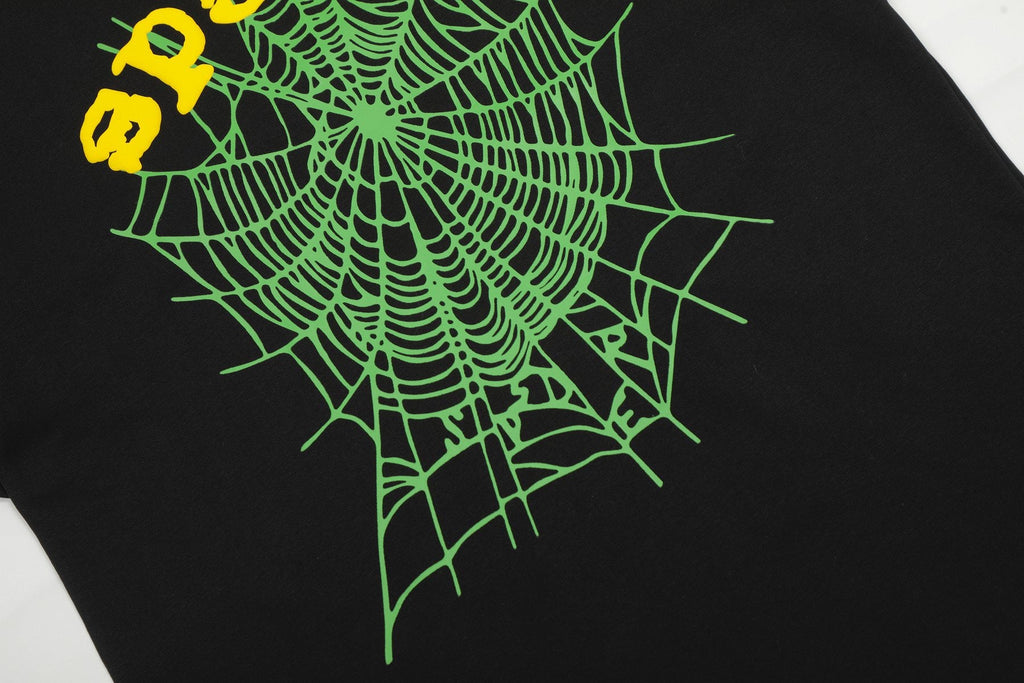 Sp5der Spiderweb Graphic Short-Sleeve T-Shirt — detail