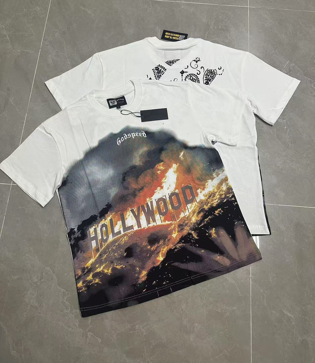 Godspeed Hollywood Fire Graphic T-Shirt — context