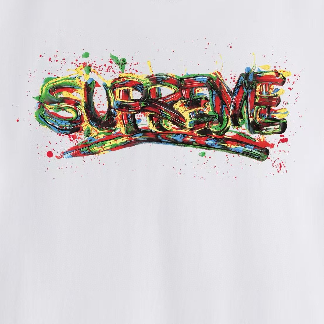Supreme Graffiti Wordmark T-Shirt — detail