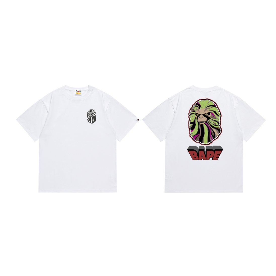 BAPE Animal-Head Back Graphic T-Shirt — front