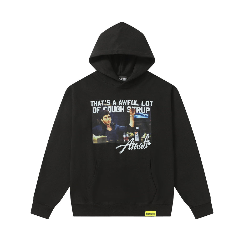 THAT'S A AWFUL LOT OF COUGH SYRUP Photo Graphic Pullover Hoodie — hero