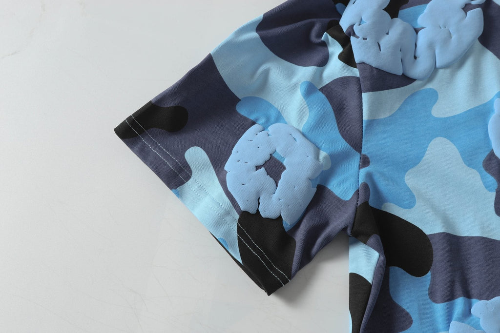 DENIM TEARS Floral Camo T-Shirt & Shorts Set — detail