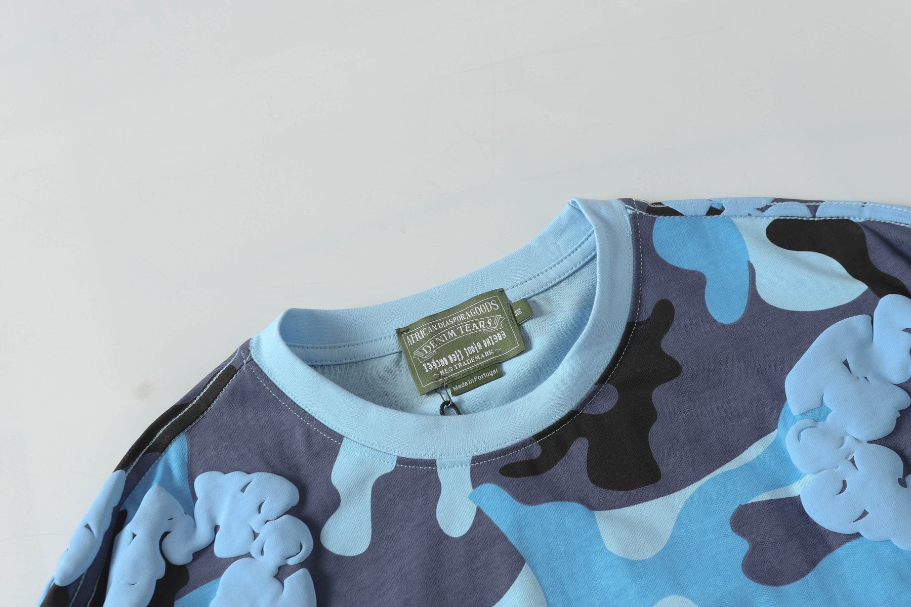 DENIM TEARS Floral Camo T-Shirt & Shorts Set — detail