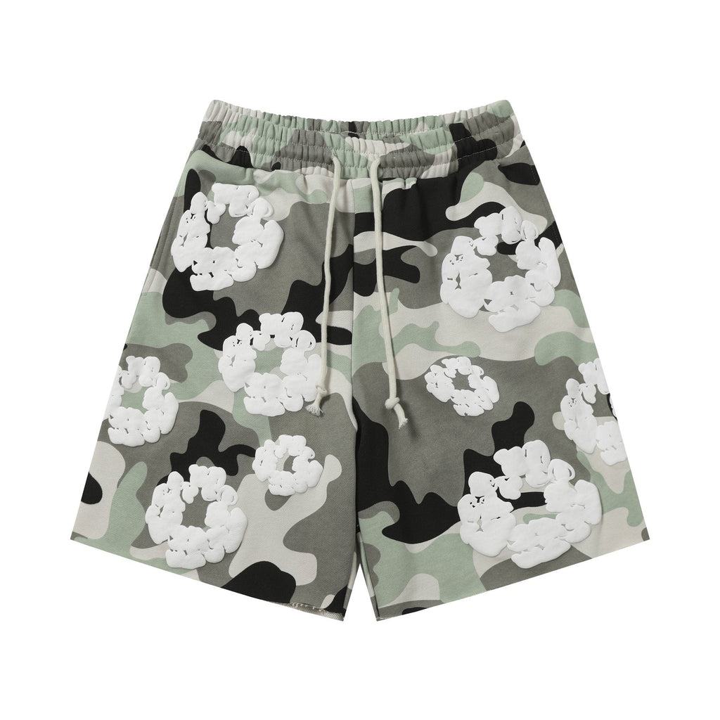 DENIM TEARS Cotton Flower Camo Short-Sleeve Set — front