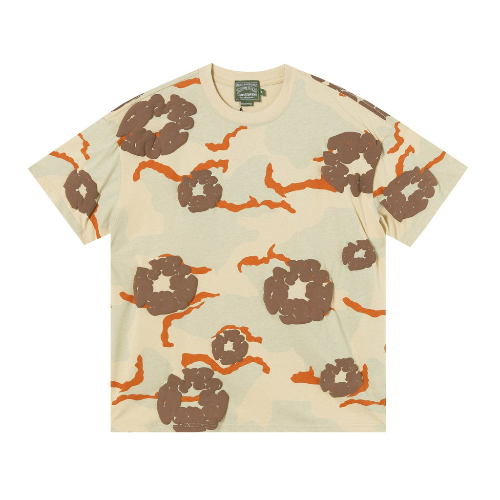 DENIM TEARS Cotton Flower Camo Short-Sleeve Set — front