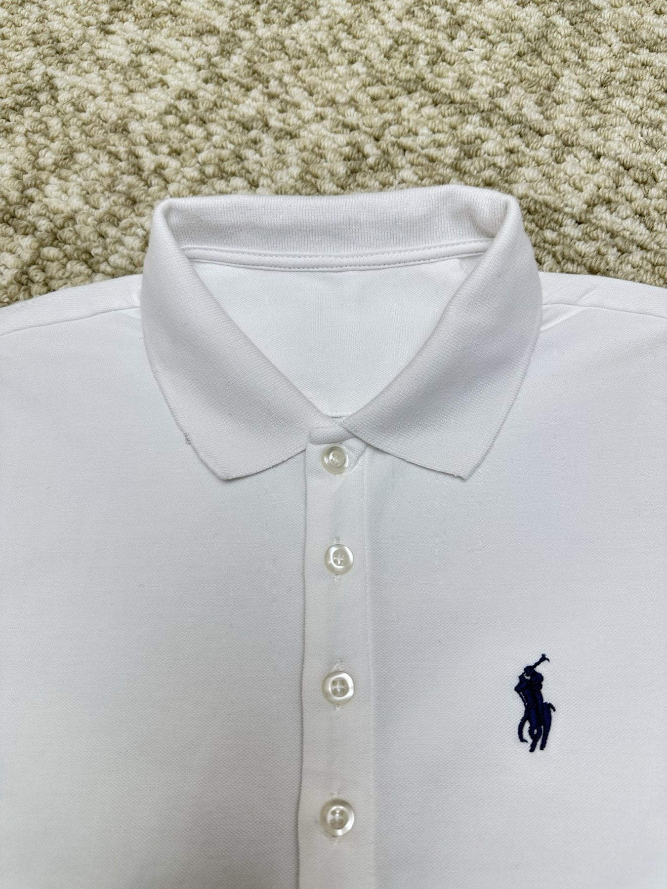 Test2-Ralph Lauren White Tie-Waist Polo Dress — detail