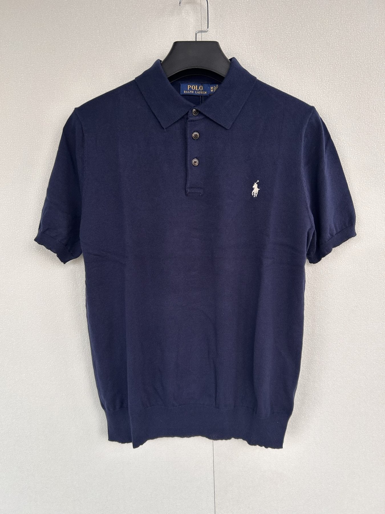 Test2-Ralph Lauren Short-Sleeve Knit Polo Shirt — front