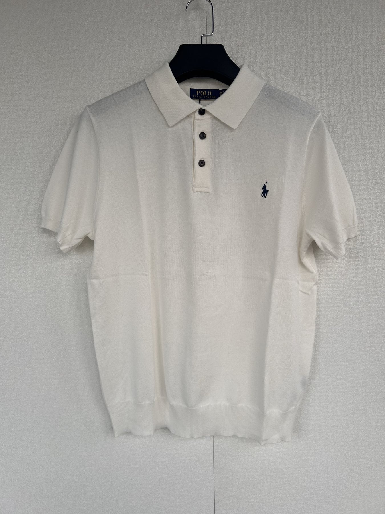 Test2-Ralph Lauren Short-Sleeve Knit Polo Shirt — front