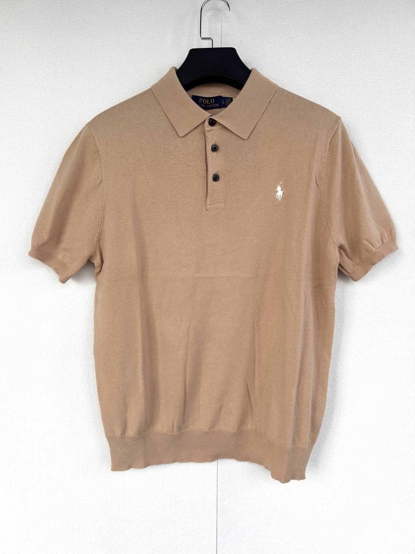 Test2-Ralph Lauren Short-Sleeve Knit Polo Shirt — front