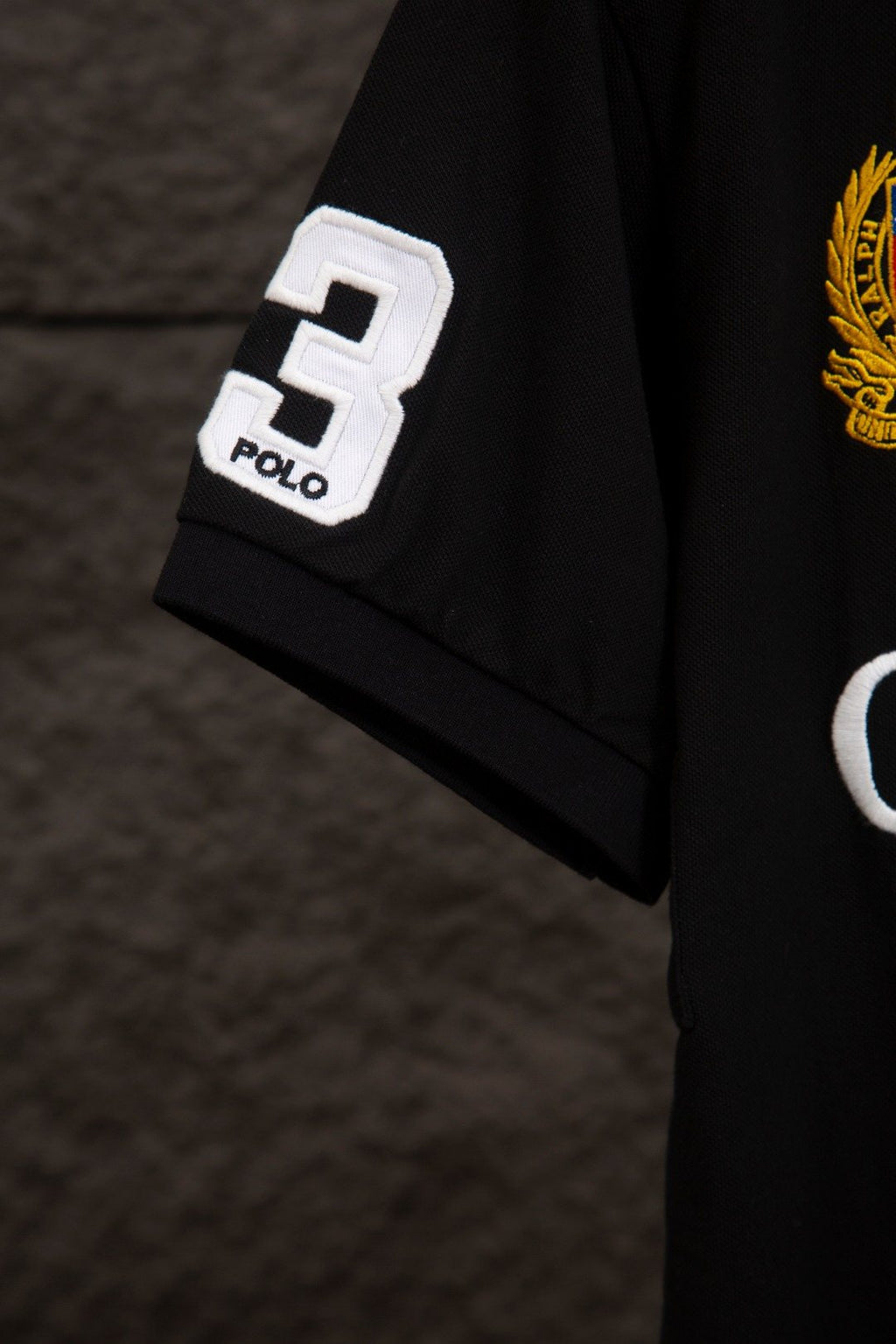 Test2-Ralph Lauren Chicago Crest Piqué Polo Shirt — detail