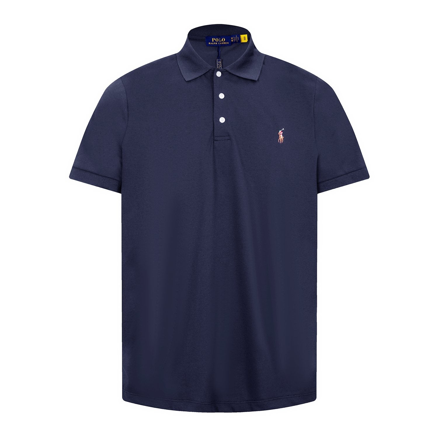 Test2-Ralph Lauren Three-Button Short-Sleeve Polo Shirt — back