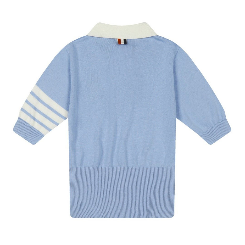 Test2-Thom Browne Dog Motif Knit Polo Shirt — back