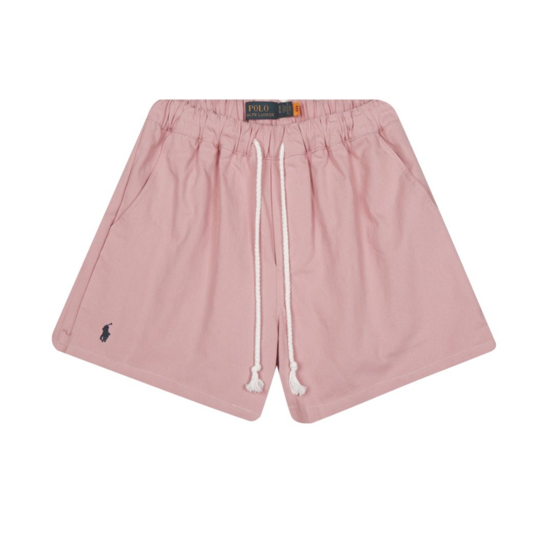 Test2-Ralph Lauren Washed Cotton Drawstring Shorts — front