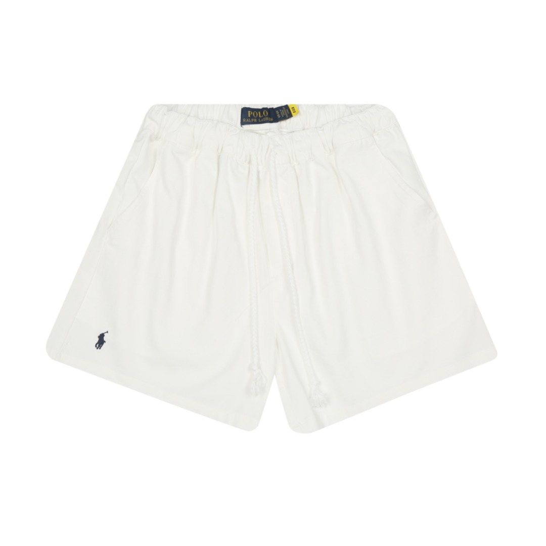 Test2-Ralph Lauren Washed Cotton Drawstring Shorts — front