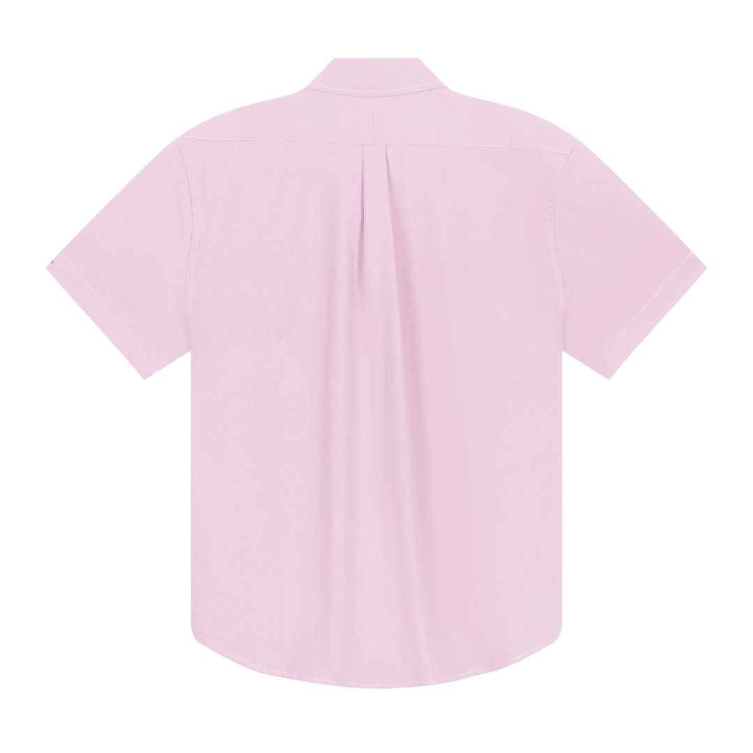 Test2-Ralph Lauren Oxford Short-Sleeve Button-Front Shirt — back