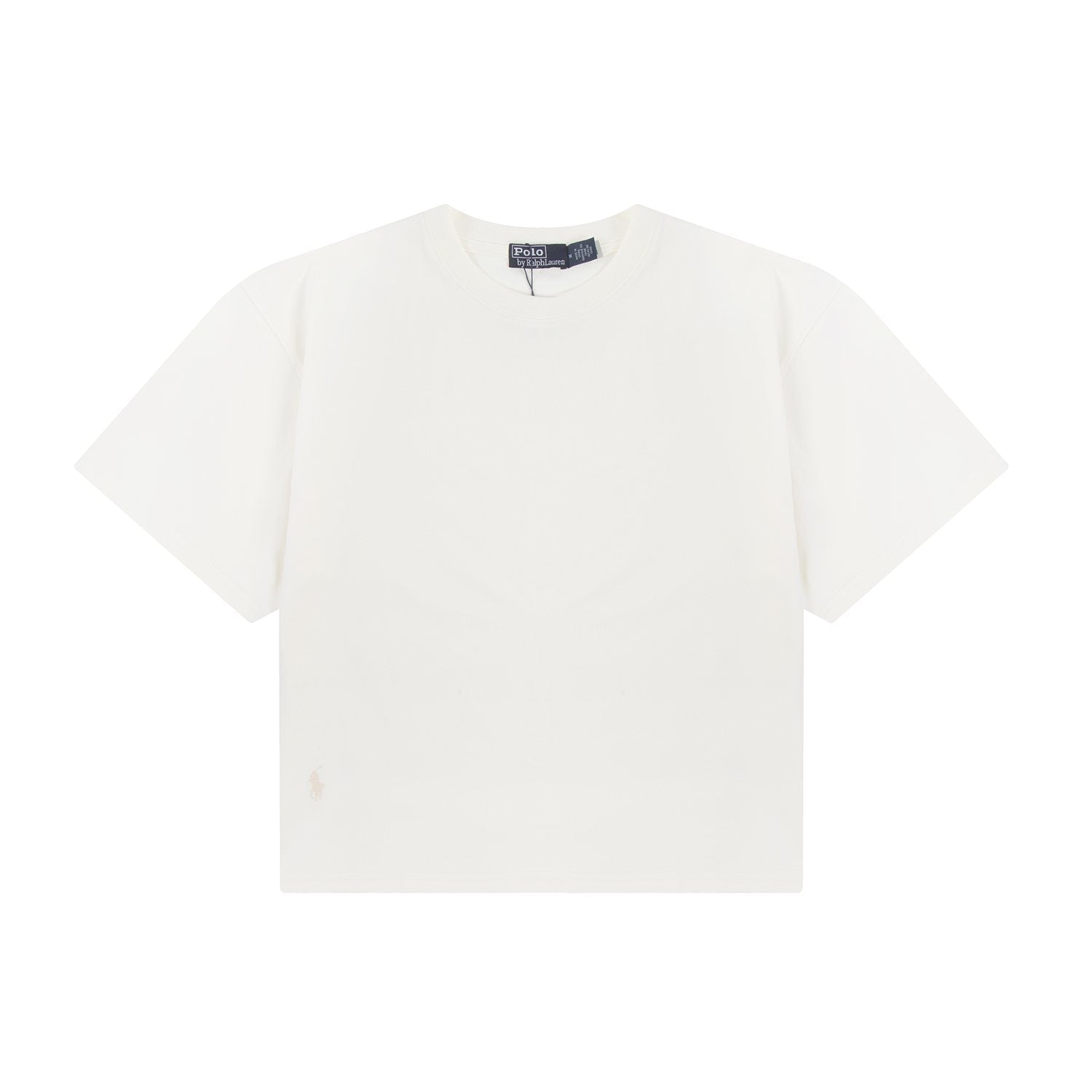 Test2-Ralph Lauren Women's Oversized Drop-Shoulder Pony Embroidered T-Shirt — front
