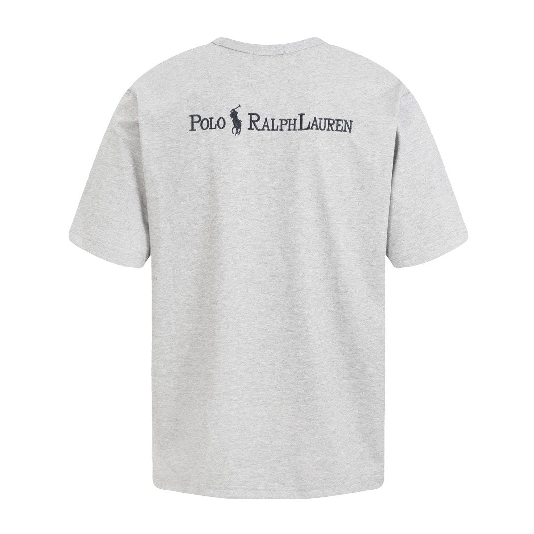 Test2-Ralph Lauren Embroidered Letter Relaxed Crewneck T-Shirt — back
