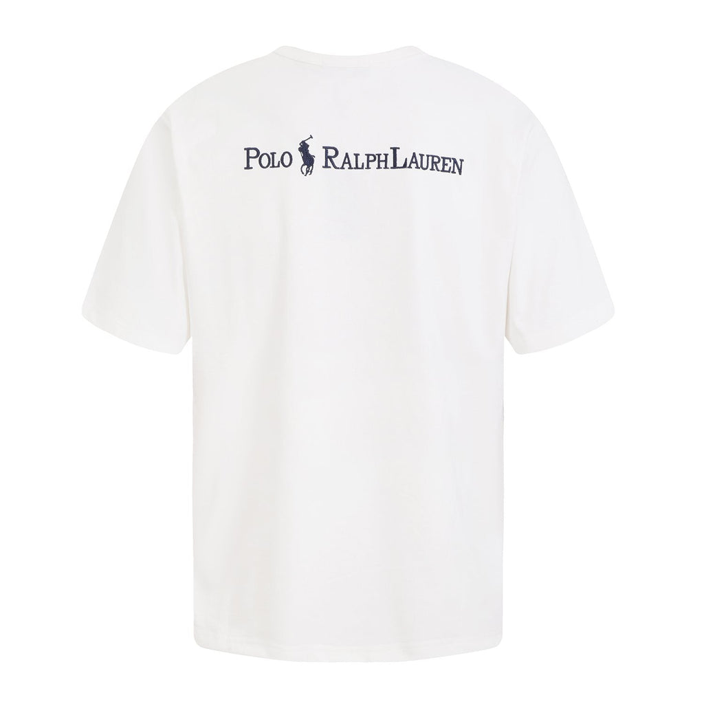 Test2-Ralph Lauren Embroidered Letter Relaxed Crewneck T-Shirt — back