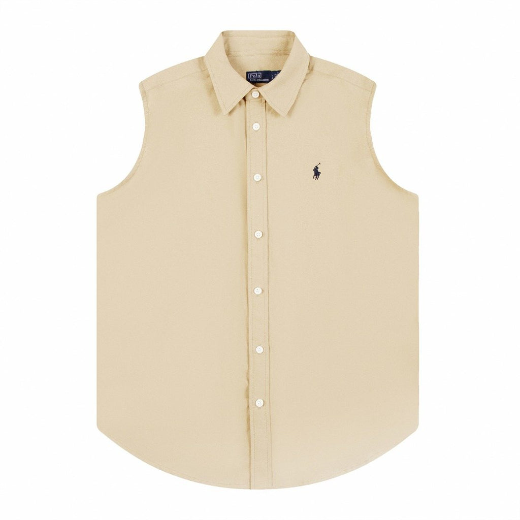 Test2-Ralph Lauren Sleeveless Oxford Button-Front Shirt — hero