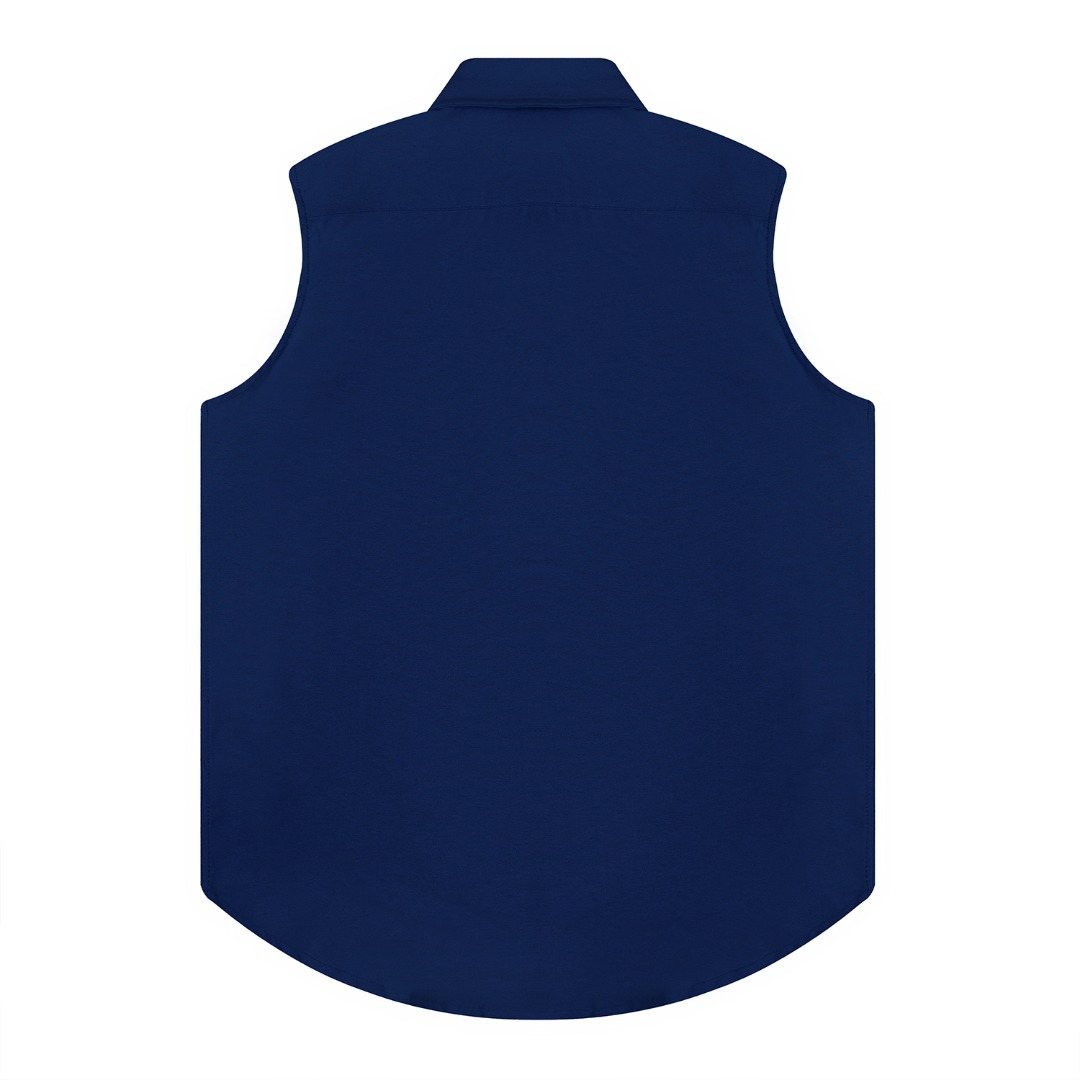 Test2-Ralph Lauren Sleeveless Oxford Button-Front Shirt — back