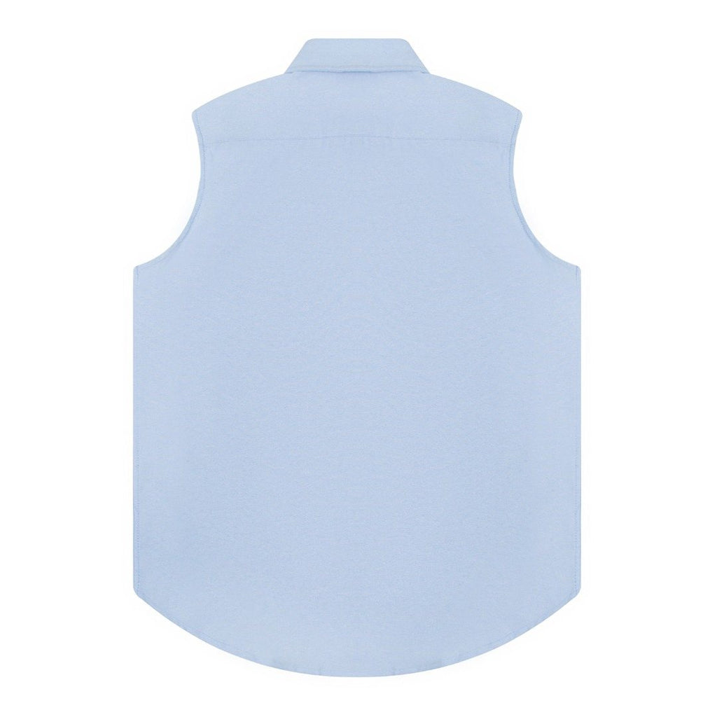 Test2-Ralph Lauren Sleeveless Oxford Button-Front Shirt — back