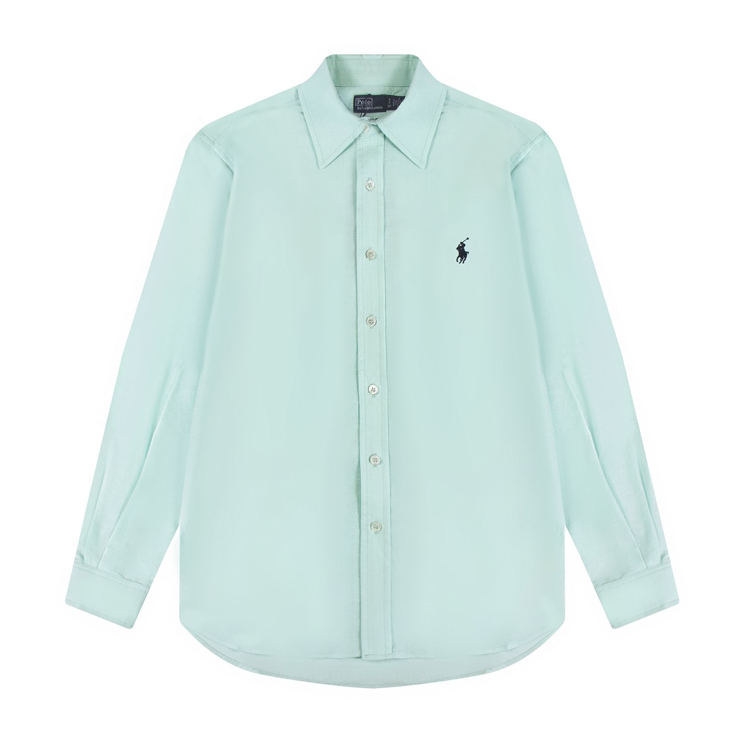 Test2-Ralph Lauren Embroidered Cotton-Blend Slub Linen Long-Sleeve Shirt — front
