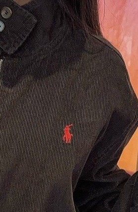 Test2-Ralph Lauren Black Cotton Embroidered Emblem Zip-Front Jacket — detail